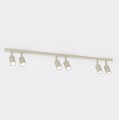 Lampa sufitowa FLASH 6 MOKKA – prosta forma, sześć punktów światła