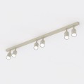 Lampa sufitowa FLASH 6 MOKKA – prosta forma, sześć punktów światła