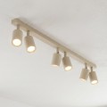 Lampa sufitowa FLASH 6 MOKKA – prosta forma, sześć punktów światła