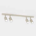 Lampa sufitowa FLASH 4 MOKKA – minimalistyczna forma w ciepłym kolorze