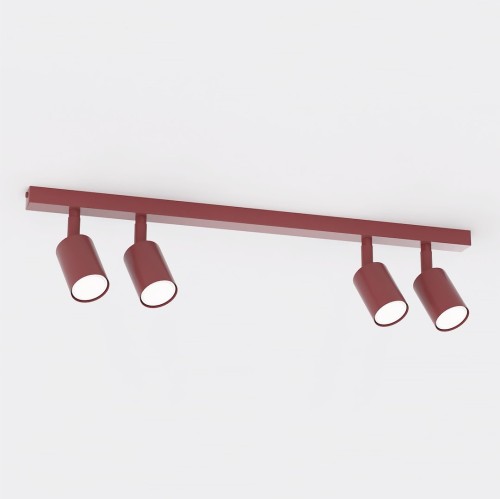 Lampa sufitowa FLASH 4 BURGUNDY – prosta forma w kolorze bordo