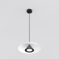 Lampa wisząca BABEL 1 WHITE BL – kaskadowy klosz nad stół lub wyspę