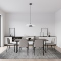 Lampa wisząca BABEL 1 WHITE BL – kaskadowy klosz nad stół lub wyspę
