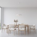 Lampa wisząca BABEL 1 WHITE – biały klosz o kaskadowej formie