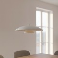 Lampa wisząca BABEL 1 WHITE – biały klosz o kaskadowej formie