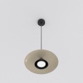 Lampa wisząca BABEL 1 MOKKA BL – kaskadowy klosz w kolorze mokka