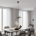 Lampa wisząca BABEL 1 MOKKA BL – kaskadowy klosz w kolorze mokka