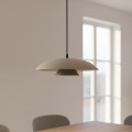 Lampa wisząca BABEL 1 MOKKA BL – kaskadowy klosz w kolorze mokka