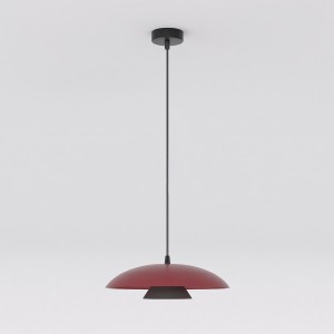 Lampa wisząca BABEL 1 BURGUNDY BL – kaskadowy klosz w kolorze burgundowym