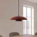 Lampa wisząca BABEL 1 BURGUNDY BL – kaskadowy klosz w kolorze burgundowym