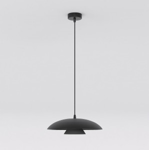 Lampa wisząca BABEL 1 BLACK – czarny klosz o kaskadowej formie
