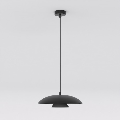 Lampa wisząca BABEL 1 BLACK – czarny klosz o kaskadowej formie