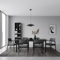 Lampa wisząca BABEL 1 BLACK – czarny klosz o kaskadowej formie