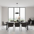 Lampa wisząca BABEL 1 BLACK – czarny klosz o kaskadowej formie