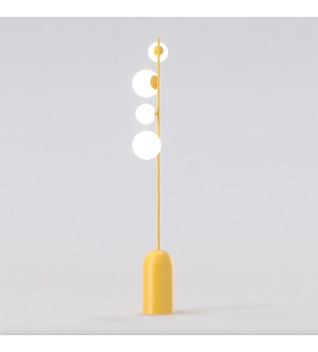 Lampa podłogowa ETNO LP4 ORANGE – cztery punkty światła