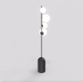 Lampa podłogowa ETNO LP4 BLACK – smukła forma i cztery punkty światła