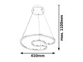 Lampa wisząca MELORA LED CHROM 2190 Rabalux