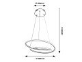 Lampa MERIDIA CZARNY 40W LED 3257 Rabalux