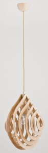 Lampa wisząca 1-punktowa KARNAK drewno