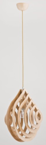 Lampa wisząca 1-punktowa KARNAK drewno