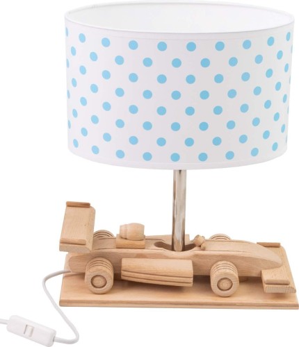 Dziecięca lampka biurkowa Wyścigówka kropki 411.23.14 Hellux