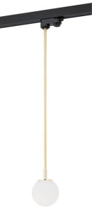 Lampa kula klosz mleczny szynoprzewód BANG ZŁOTO T-RACK 4308 ARGON