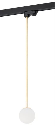 Lampa kula klosz mleczny szynoprzewód BANG ZŁOTO T-RACK 4308 ARGON