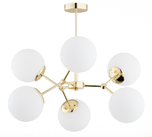 Lampa sufitowa 6-punktowa FOTON GOLD