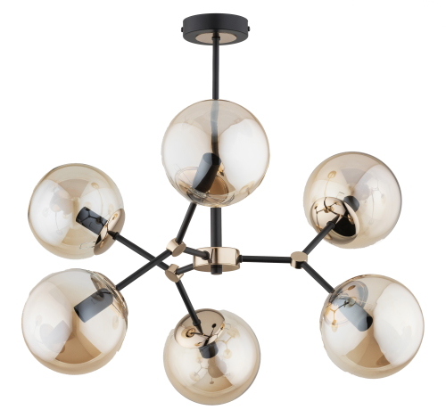 Lampa sufitowa 6-punktowa FOTON MIX GOLD