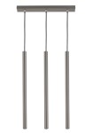 SOPEL 3 PROSTY SREBRNY lampa wisząca