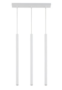 SOPEL 3 PROSTY BIAŁY lampa wisząca
