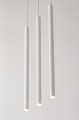 SOPEL 3 PROSTY BIAŁY lampa wisząca