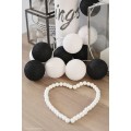 Cotton Ball Lights 10 szt Black&White