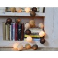 Cotton Ball Lights 20 szt Taupe