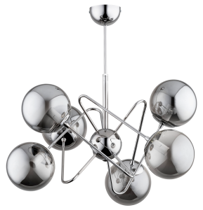 Żyrandol nowoczesny 6-punktowy CANTARA chrom