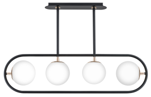 Lampa sufitowa 4-punktowy SARAN czarny