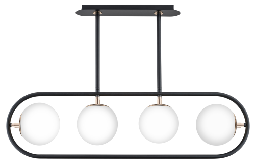 Lampa sufitowa 4-punktowy SARAN czarny