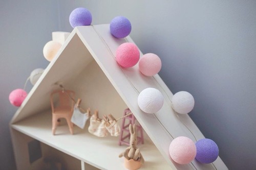 Cotton Ball Lights HOME NANAUSZKA 50 szt