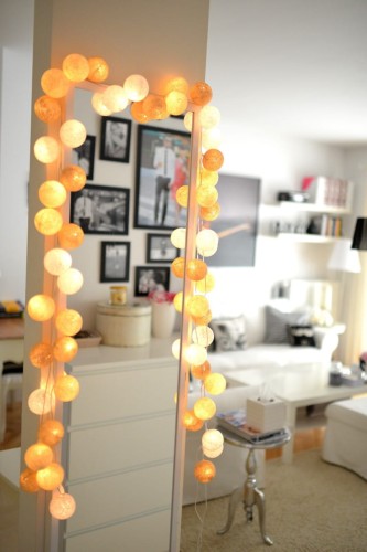 Cotton Ball Lights WHITE GLOW 50 szt