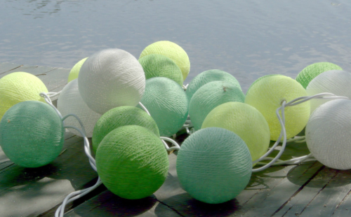 Cotton Ball Lights LIMONKA 10 szt