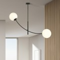 Lampa sufitowa HUNTER 2 BLACK/OPAL