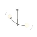 Lampa sufitowa HUNTER 2 BLACK/OPAL