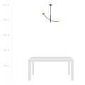 Lampa sufitowa HUNTER 2 BLACK/OPAL
