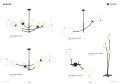 Lampa sufitowa HUNTER 4 BLACK/OPAL