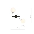 Kinkiet HUNTER K2 BLACK/OPAL