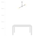 Lampa sufitowa LINEAR 2 BLACK/OPAL