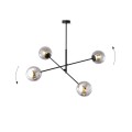 Lampa sufitowa LINEAR 4 BLACK/GRAFIT