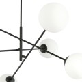 Lampa sufitowa LINEAR 6 BLACK/OPAL