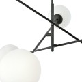 Lampa sufitowa LINEAR 6 BLACK/OPAL