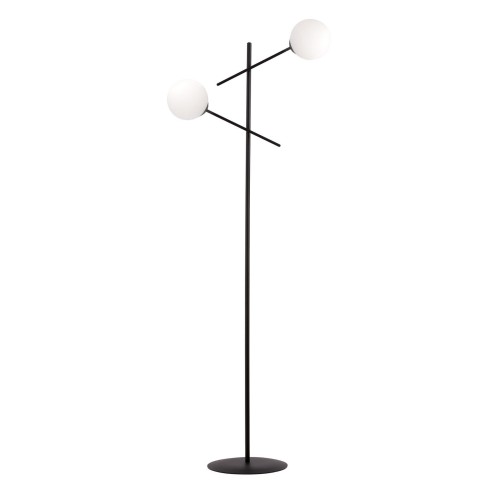 Lampa podłogowa LINEAR LP2 BLACK/OPAL
